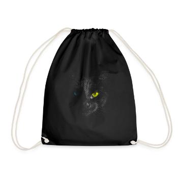Chat noir - Sac de sport léger - noir - Devant