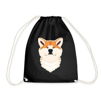 Akita Inu Lover I Dog Lover I Akita Inu - Drawstring Bag - black - Front
