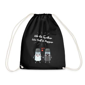 Cadeau de paire de salières et de poivrières pour les chefs - Sac de sport léger - noir - Devant