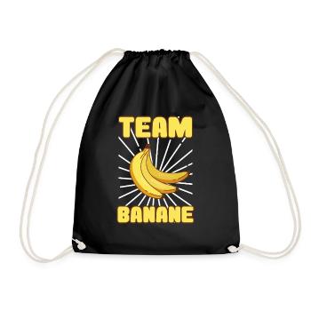 team banane | la banane | fruit - Sac de sport léger - noir - Devant