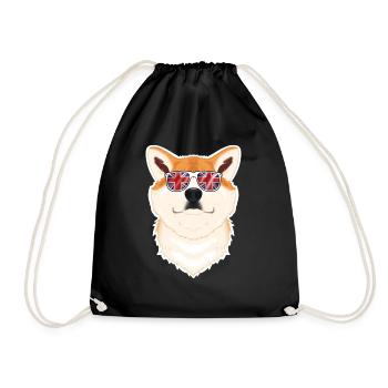 Akita Inu UK Lunettes de soleil I Deutsch Flag I Union - Sac de sport léger - noir - Devant