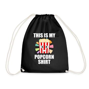 Popcorn Designs Citation drôle Popcorn Chef - Sac de sport léger - noir - Devant