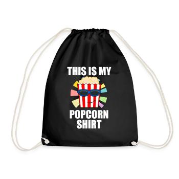 Popcorn Manger Popcorn Chef ironique Dire - Sac de sport léger - noir - Devant