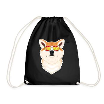 Akita Inu I Lunettes de soleil Espagne I Drapeau espagnol - Sac de sport léger - noir - Devant