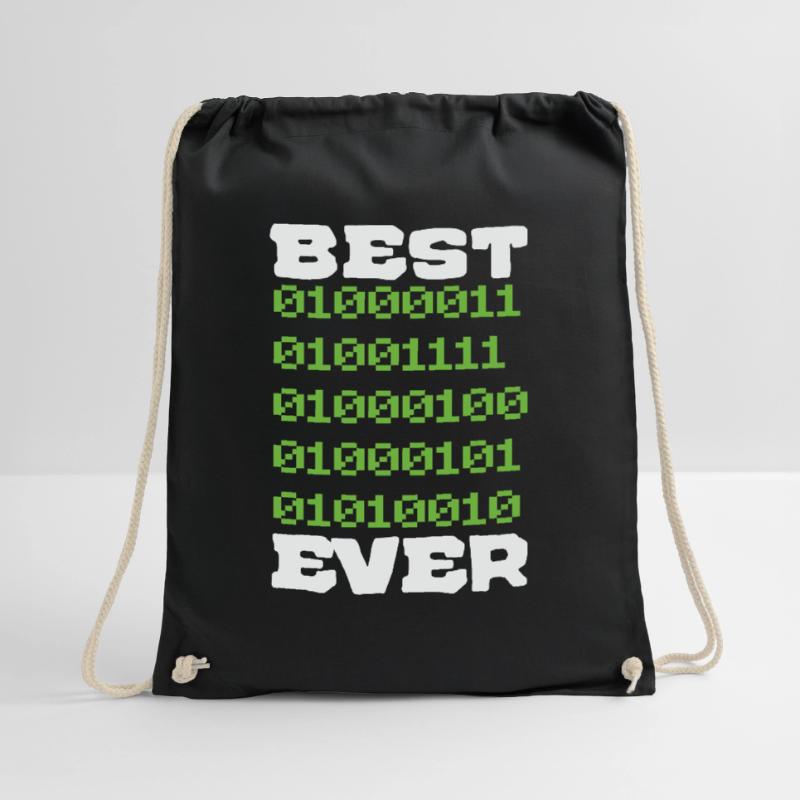 Best Coder ever Father Men Funny Nerd Turnbeutel