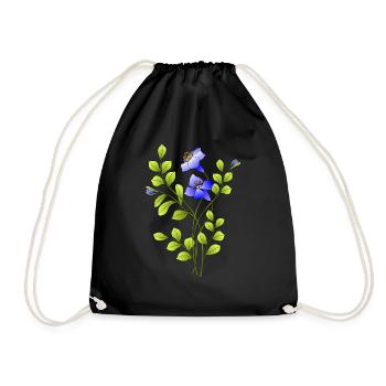 Fleur - Sac de sport léger - noir - Devant