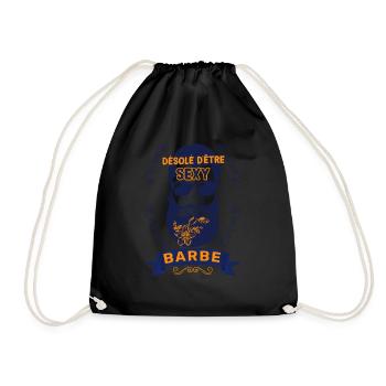 Désolé Je Suis Sexy Et Barbu Idée Cadeau Homme - Sac de sport léger - noir - Devant