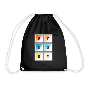 | effrayante Tableau périodique des éléments - Sac de sport léger - noir - Devant