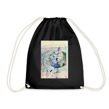Abstract Art - Drawstring Bag - black - Front