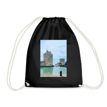 Design de la rochelle - Sac de sport léger - noir - Devant