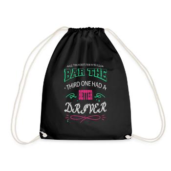 awesome christmas tree quote engineer humor - Turnbeutel - Schwarz - Vorne