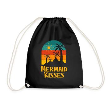 Mermaid Kisses Beach Nage Océan Nageur - Sac de sport léger - noir - Devant