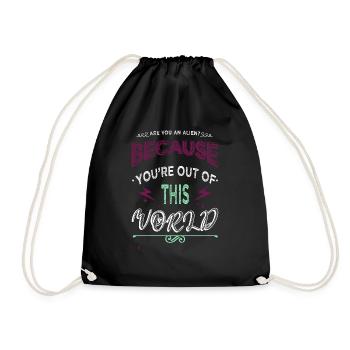 alien loving kid area51 birthday present idea - Turnbeutel - Schwarz - Vorne