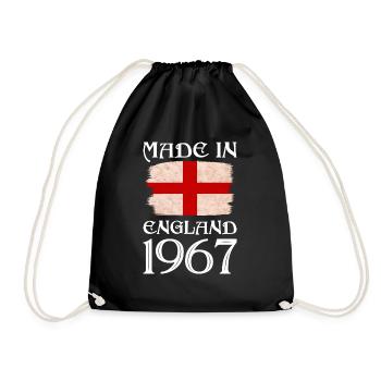 Made in England 1967 - St George's Day - English - Drawstring Bag - black - Front