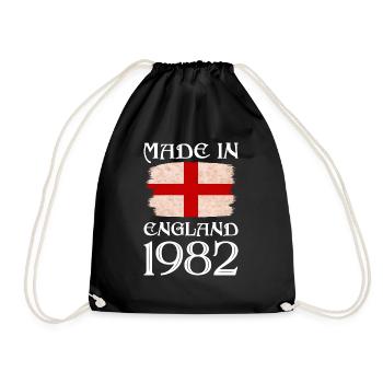 Made in England 1982 - St George's Day - English - Drawstring Bag - black - Front