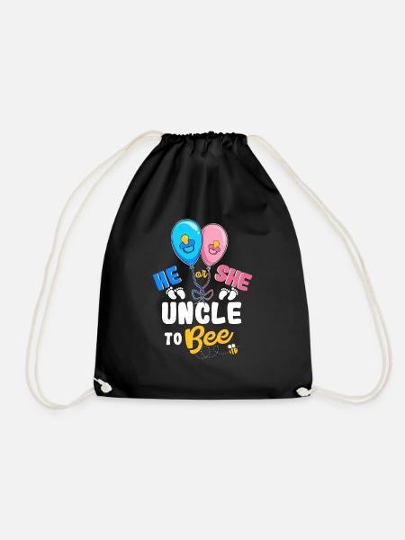 He or She Uncle To Bee Best Uncle Ever Uncle Life - Turnbeutel - Schwarz