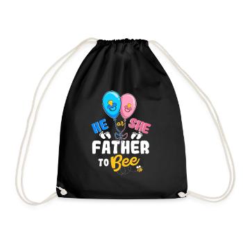 Il ou elle père à abeille meilleur père de tous les temps paternité - Sac de sport léger - noir - Devant