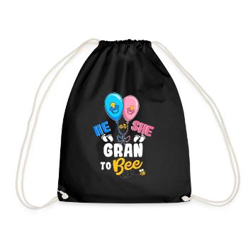 He or She Gran To Bee Best Grandma Ever - Turnbeutel - Schwarz - Vorne