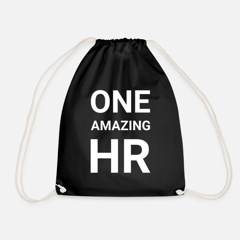 One Amazing HR - Drawstring Bag - black
