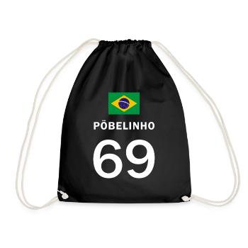 pöbelinho - Turnbeutel - Schwarz - Vorne