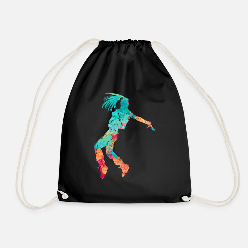 Dancer PopArt - Drawstring Bag - black