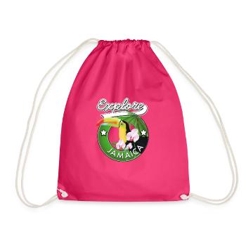 Erkunden Sie Jamaika - Turnbeutel - Fuchsia - Vorne