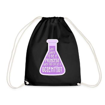 Science Wissenschaftlerin Chemikerin Chemielehrer - Turnbeutel - Schwarz - Vorne