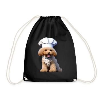 Poodle Dog Love Dog Owner Poodle Puppy Dog Puppy - Drawstring Bag - black - Front