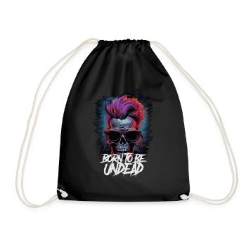 Né pour être mort-vivant - Sac de sport léger - noir - Devant