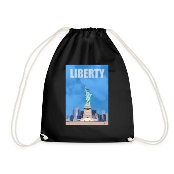 Statue of Liberty - Drawstring Bag - black - Front