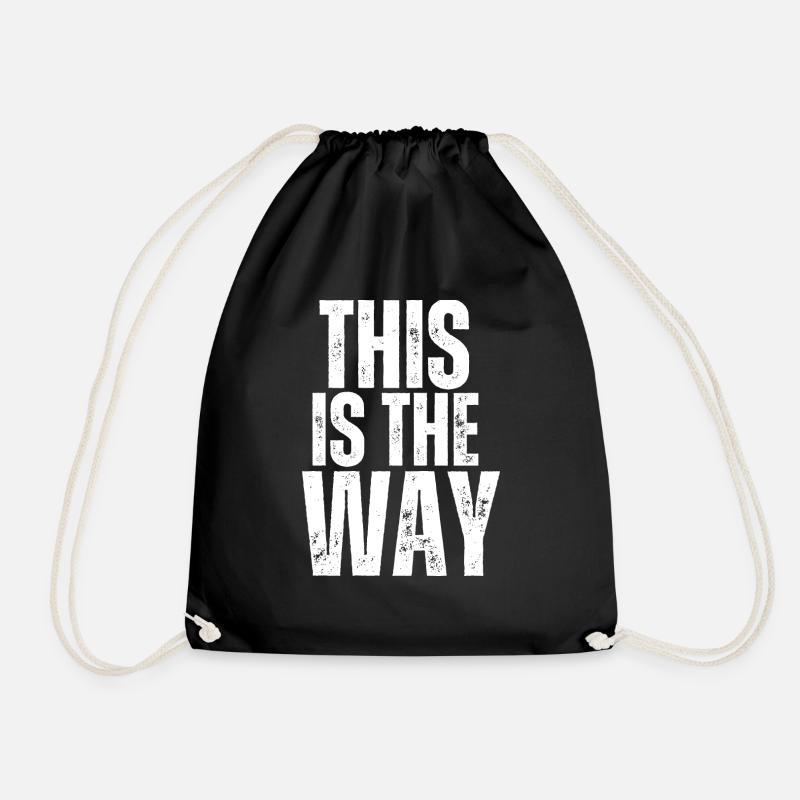 This is the way - Drawstring Bag - black