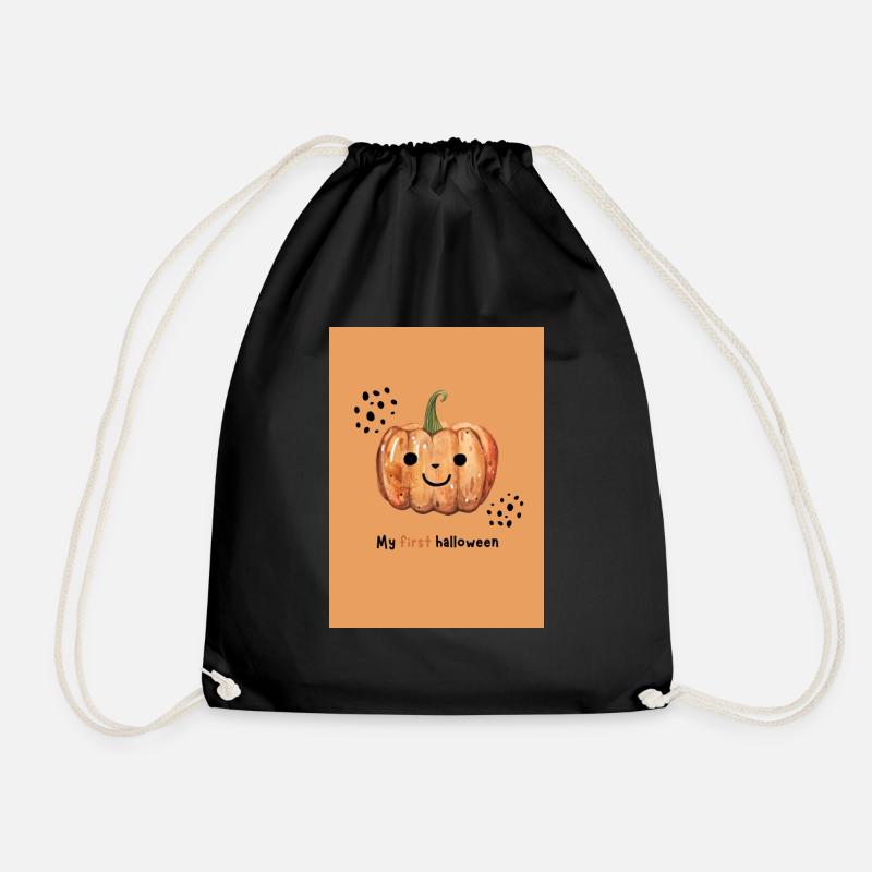 My first Halloween - Drawstring Bag - black