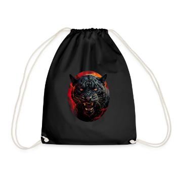 Panther - Turnbeutel - Schwarz - Vorne