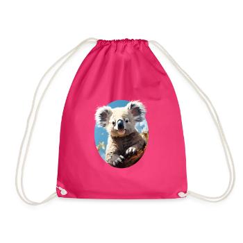 Koala - Turnbeutel - Fuchsia - Vorne