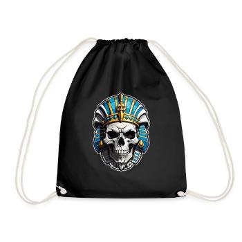 Pharaoh- Mummy - Egypt - Drawstring Bag - black - Front