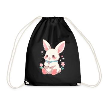 Lapin Pâques Sweet - Sac de sport léger - noir - Devant
