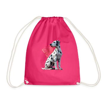 Dalmatinisches - Turnbeutel - Fuchsia - Vorne