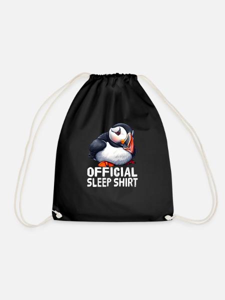 Offizielles Schlafshirt Atlantic Papageientaucher - Turnbeutel - Schwarz