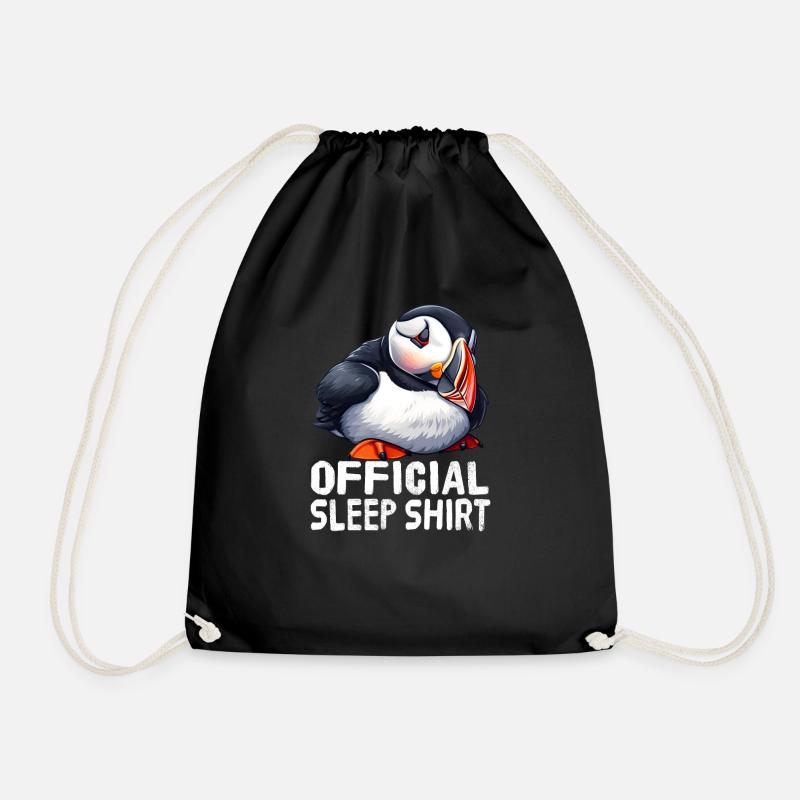Offizielles Schlafshirt Atlantic Papageientaucher - Turnbeutel - Schwarz