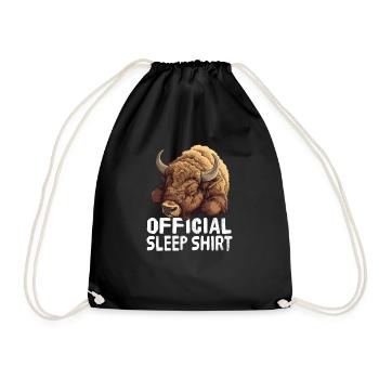 Chemise de nuit officielle Bison - Sac de sport léger - noir - Devant