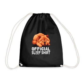 Offizielles Schlafshirt Chow Chow Chow - Turnbeutel - Schwarz - Vorne