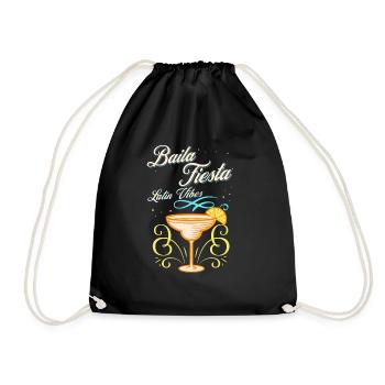 Mexican Spanish Latina Latino Summer Vacation - Drawstring Bag - black - Front