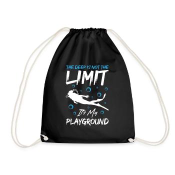 La profondeur n’est pas une limite, c’est mon terrain de jeu - Sac de sport léger - noir - Devant