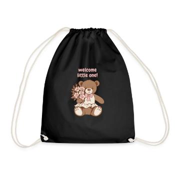 Welcome little one - Turnbeutel - Schwarz - Vorne