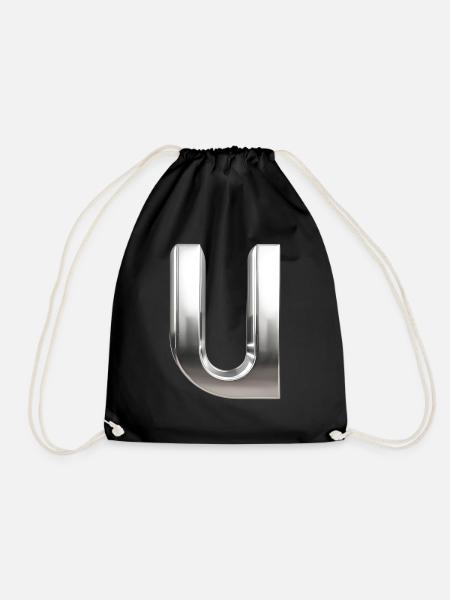 Chrome ,, U " Metallic - Turnbeutel - Schwarz