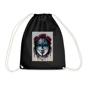 gothic rose - Turnbeutel - Schwarz - Vorne
