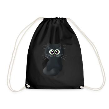 Chat - Sac de sport léger - noir - Devant