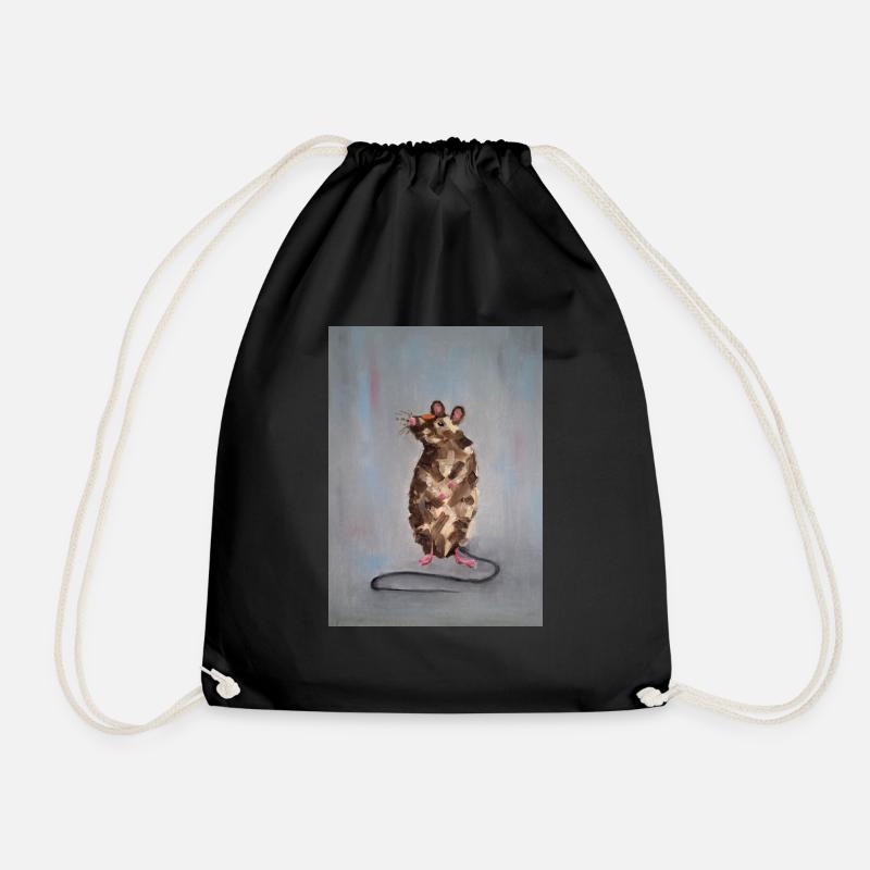 Maus - Turnbeutel - Schwarz