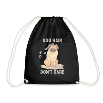 Dog Hair don't care - Drawstring Bag - black - Front