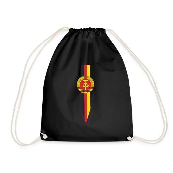 GDR flag | vintage gift GDR Retro Ostalgie - Drawstring Bag - black - Front